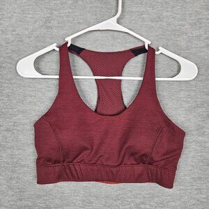 Outdoor Voices Women's Size S Maroon Stripes Sports bra Top